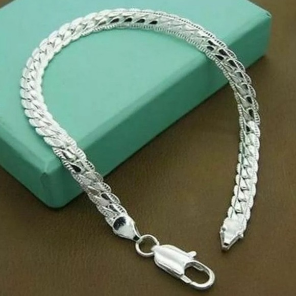 NEW Sterling Silver Bracelet 5MM Snake Chain - Picture 3 of 7